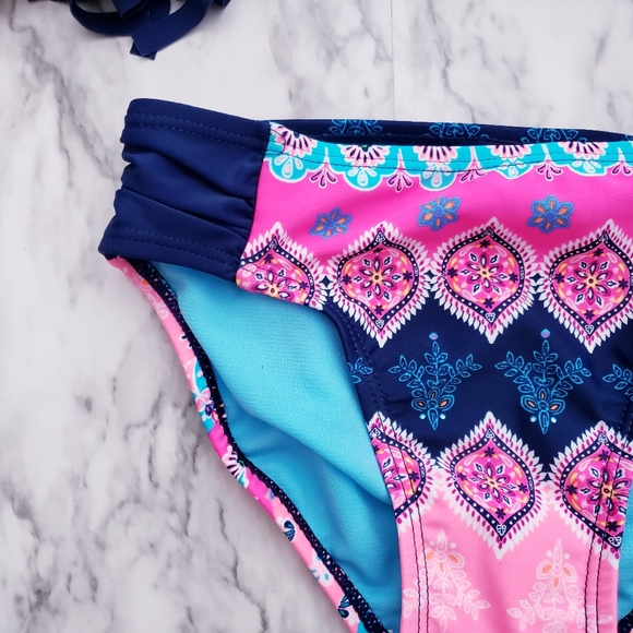 Bikini Top And Bottom Bathingsuit Fringe Multicolo - Picture 11 of 16